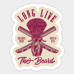 Long Live the Beard Sticker